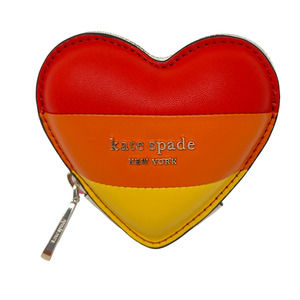 Kate Spade Pride 3D Heart Smooth Leather Coin Purse K7838 $98